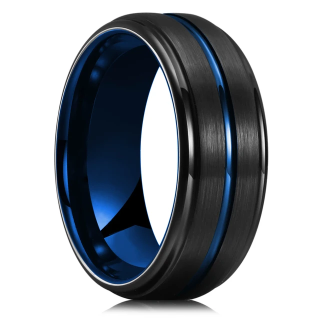 Bagues en acier titane couleur argent 8mm pour hommes et femmes, bagues en acier inoxydable brossé mat, bijoux cadeaux de mariage