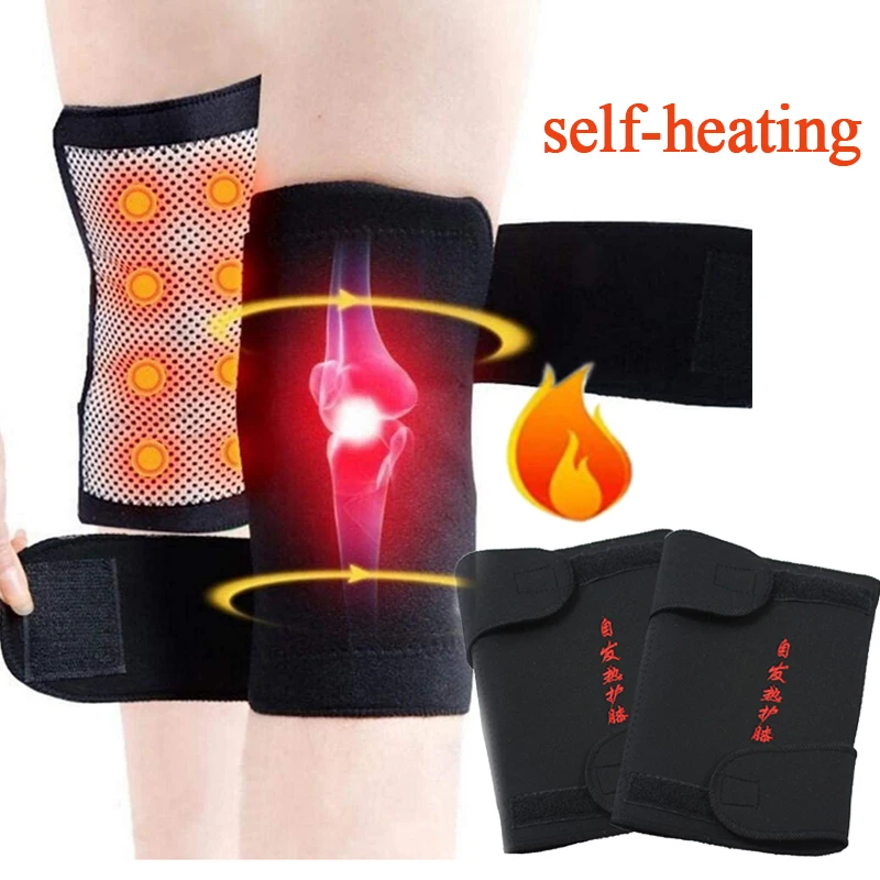 

Knee Brace Tourmaline Magnetic Self heating Kneepad Support Joint Belt Leg Protector Orthotics Sleeves Health Care