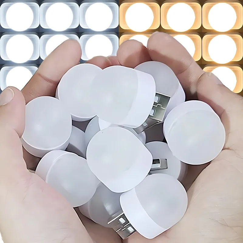 

Wholesale Mini USB Night Light Bulbs Warm White Eye Protection Book Reading Light USB Plug PC Mobile Power Charging LED Lamp