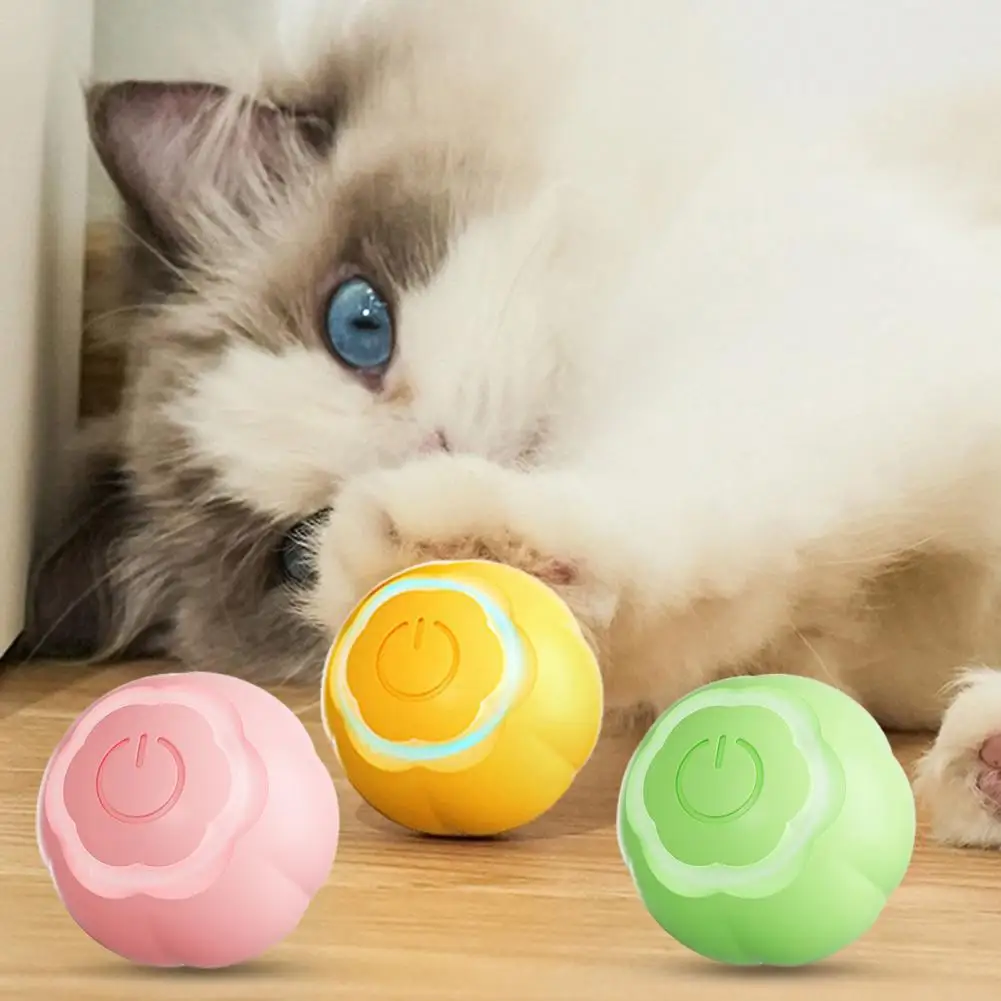 

Automatic Rolling Ball 2 Modes Rechargeable Relieve Boredom Smart Electric Rolling Ball Cat Interactive Toy Pet Supplies