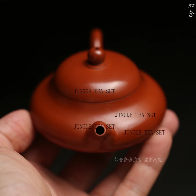 110ml purple clay ore red mud small jade milk teapot handmade Chinese Kung Fu tea set
