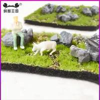 1pc Artificial Grass Turf Miniature Terrain Landform Mountain Moss Lichen Vegetation Landscape Garden Decoration Diorama Scenery 2