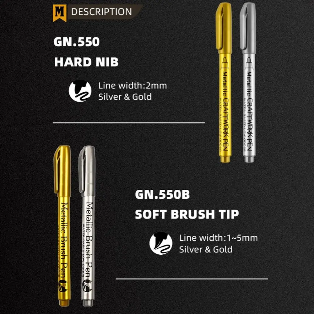 잉크는 반짝이는 금속성 마커 펜으로 오래 지속되며 퇴색하지 않습니다. 페인트 마커 펜은 영구적인 방수 레진 몰드 펜입니다.