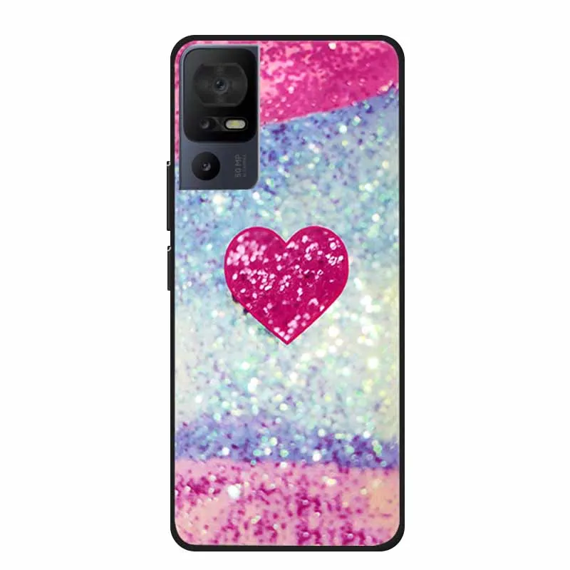Luxury Silicone Protective Soft Phone Case with Marble Art Design in Vibrant Colors