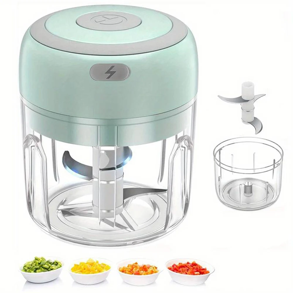 1pc Electric Garlic & Onion Chopper, Usb Rechargeable Vegetable