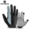 ROCKBROS Spring Autumn Cycling Gloves Breathable Full Finger Gloves Touch Screen Shockproof SBR Pad Men Women MTB Bicycle Gloves 1