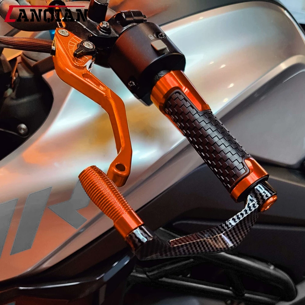 

7/8"22MM Motorcycle Accessories For Duke 125 200 250 390 640 690 790 890 1290 Handlebar Grips Brake Clutch Lever Guard Protector
