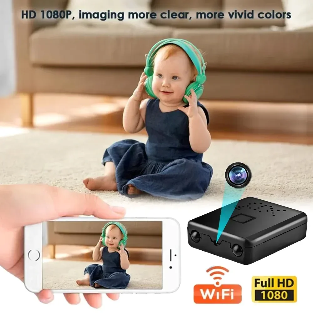 Description Picture 3 of item1080P HD Smallest Mini Camera WIFI Built-in Battery IP Remote Monitoring Camcorder IR Night Vision Body Cam Invisible Espia Cam