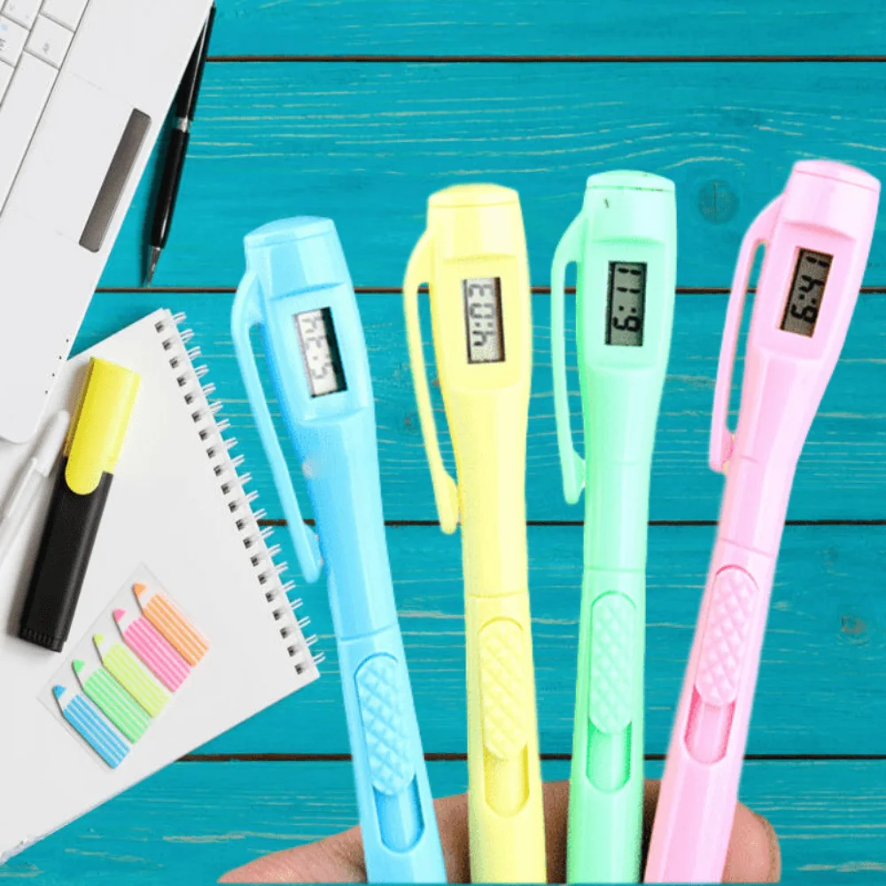 STONEGO Electronic Pen For Clock Electronic Exam Ball Pen Creative Office Supplies Blue Ink Ballpoint