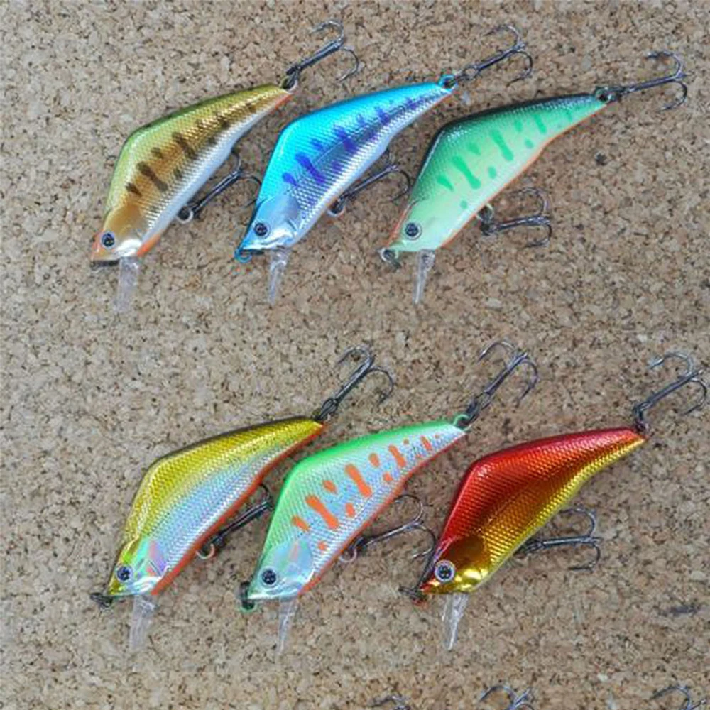 Minnow Fishing Lure Trolling Wobblers On Pike 48Mm 3.8G Crankbait Iscas Artificiale Hard Bait Peche Carp Tackle 10 Colori