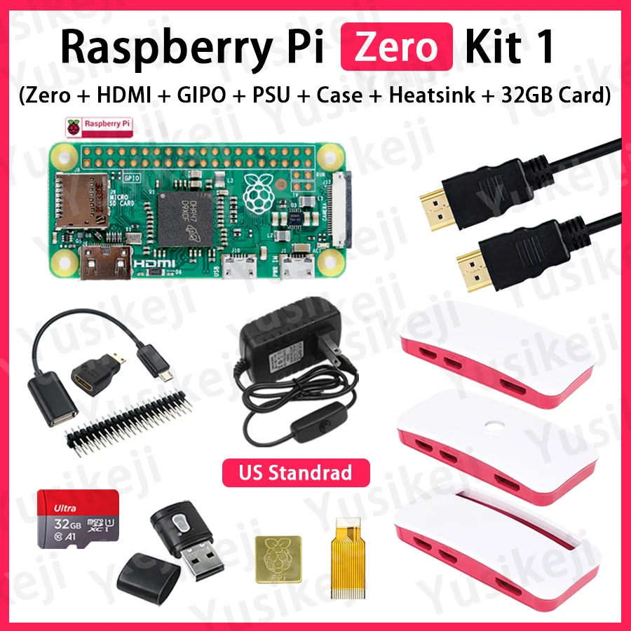 Raspberry Pi Zero Starter Kit with Accessories and 32GB Storage
