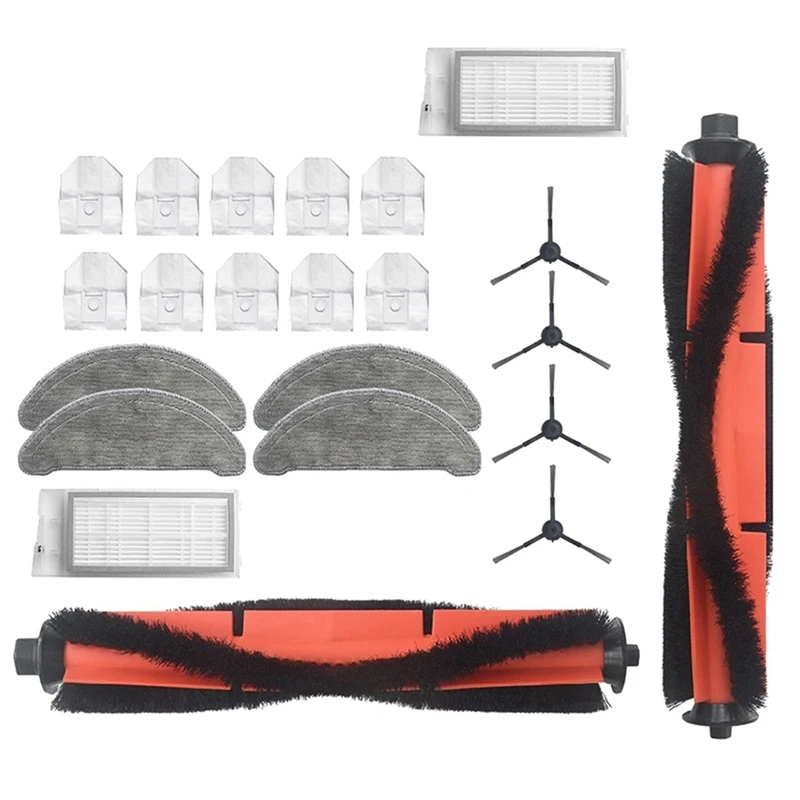 

Запасные части: роликовая щетка, боковые щетки, HEPA-фильтры, совместимые с Roidmi Eve Plus Аксессуары для робота-пылесоса