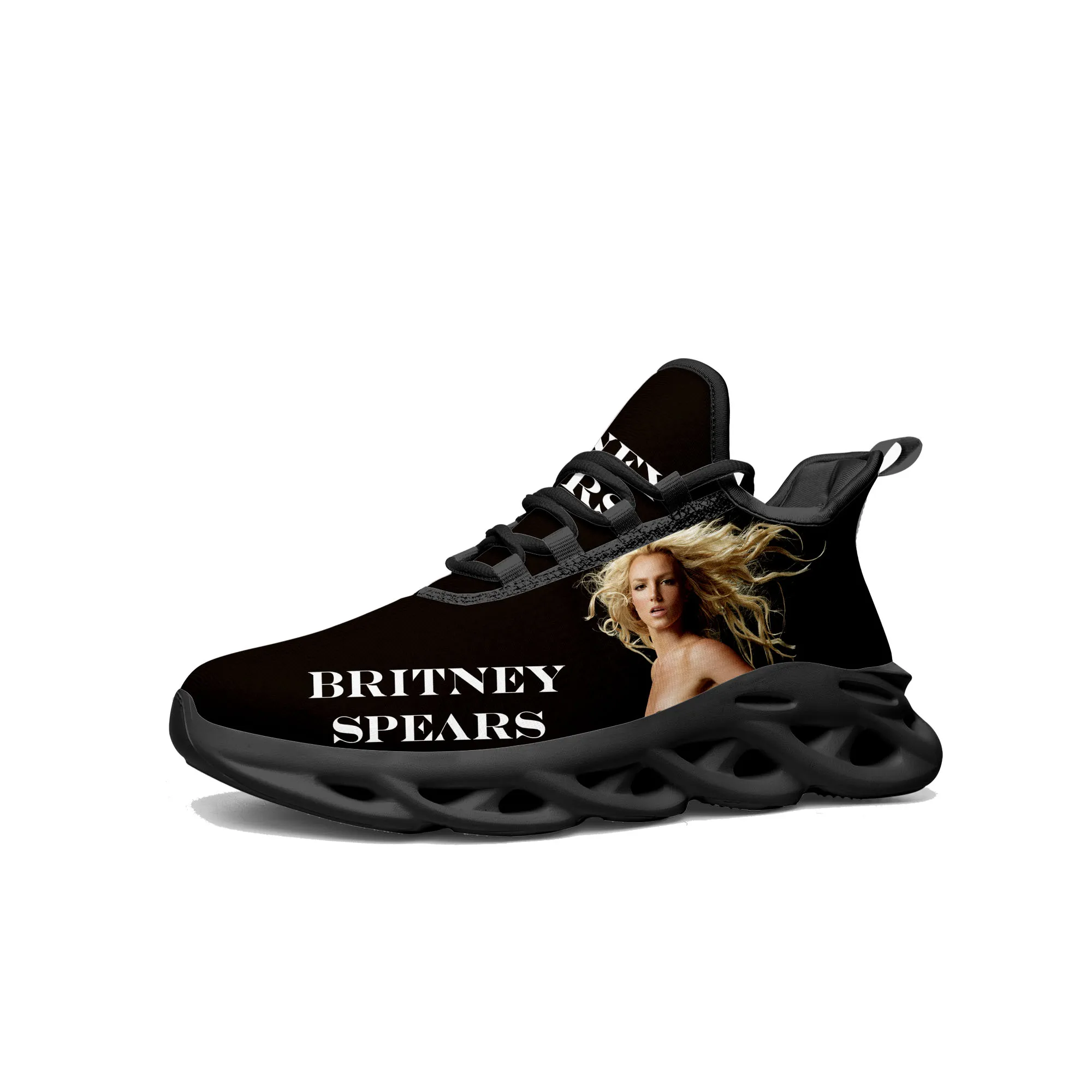 

Britney Spears Flats Sneakers Mens Womens Sports Running Shoes High Quality Sneaker Lace Up Mesh Footwear Tailor-made Shoe Black