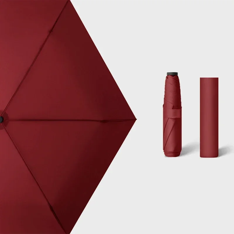 Mini Umbrella Folding Umbrella Mini Sun Umbrella Sun Umbrella Small Umbrella Super Light Women Umbrellas Three-folding Mini Parasol Anti UV Sun Protection Portable for Travel 110g