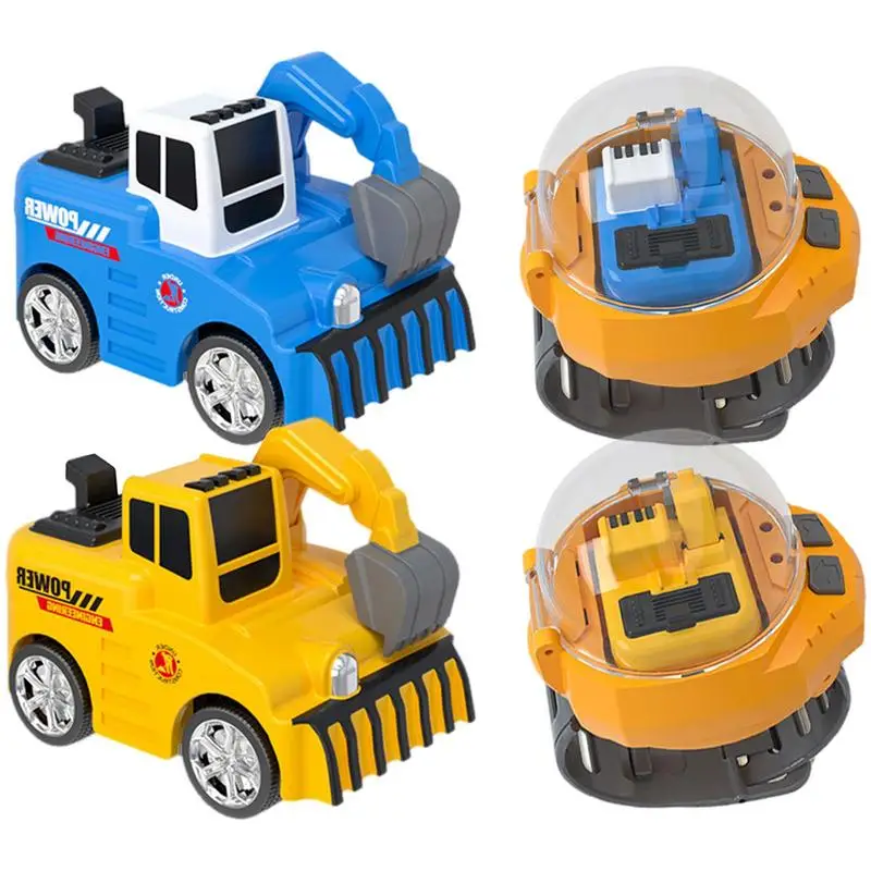 

Mini Remote Control Car Watch Toys USB Charging Cartoon RC Small Car Watch Gift RC Car Toy Interactive Game Toys For Kids