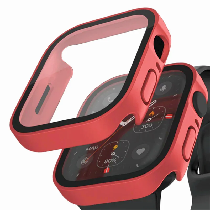 Premium Tempered Glass Smartwatch Protective Case with Durable Cover