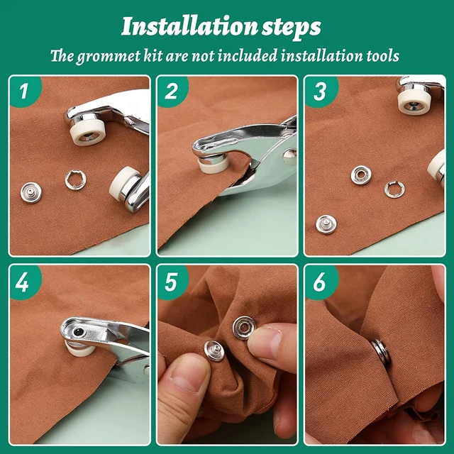 Kit 200 Bottoni Automatici 9.5mm Con Pinza - Bottoni In Metallo Per Abbigliamento E Borse - Foto 7