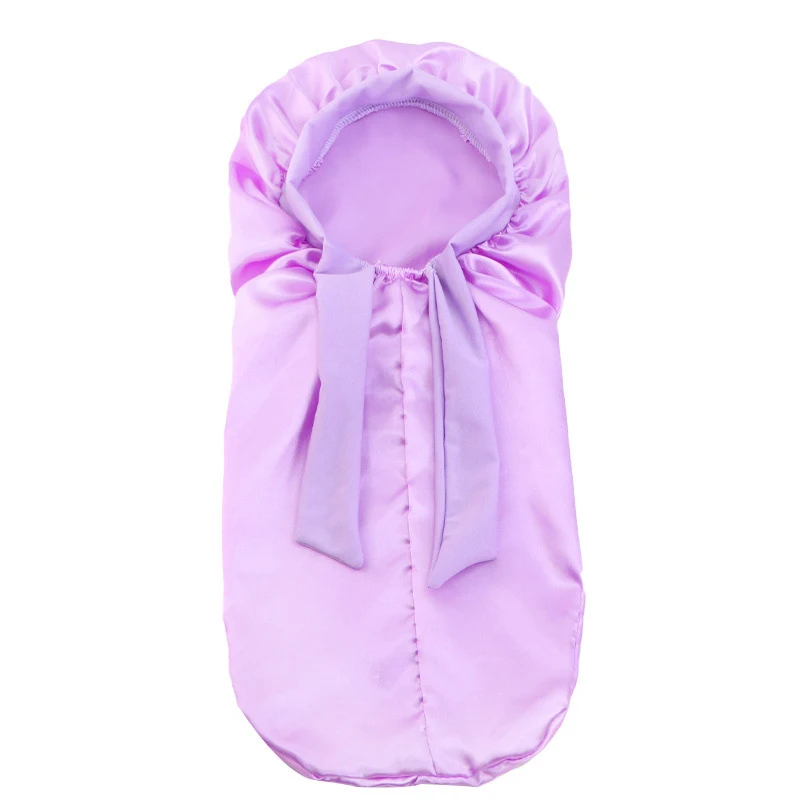 Solid Color Satin Sleeping Cap for Kids Girls kids bonnet cap