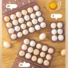 1PC Portable 6/15/24 Grid Egg Storage Box With Lid for Outdoor Picnic, Camping Egg Protector Kitchen Refrigerator Egg Tray Tools 5