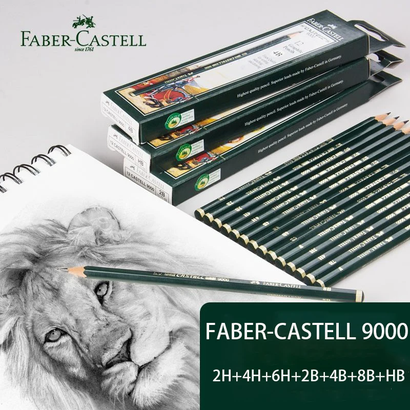 Faber-Castell 9000 Artist Graphite Drawing Set with Bag