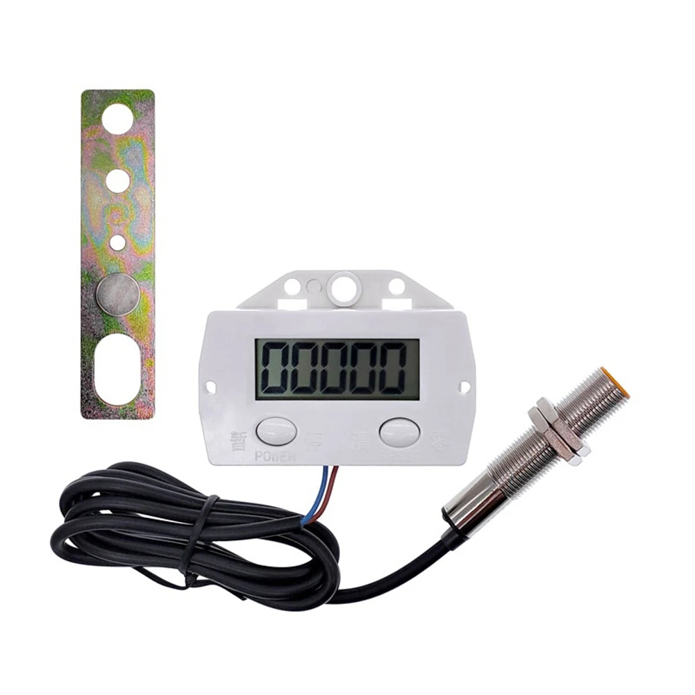 

5 Digit Electronic Digital Display Counter Proximity Industrial Magnetic Sensor Switch Punch Counter Induction Meter A