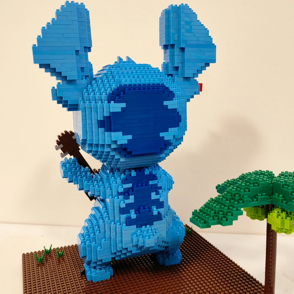 Hawaii Guitar Stitch Diamond Building Block Lilo & Stitch Figure