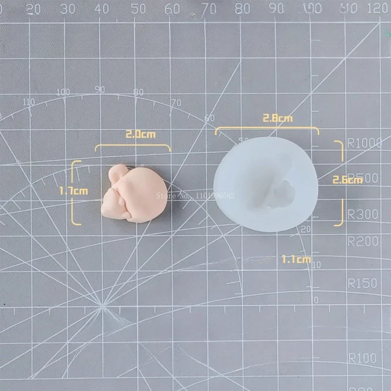 Ultralight Clay Cartoon Doll Silicone Mold - DIY Polymer Clay Animation Character Tool