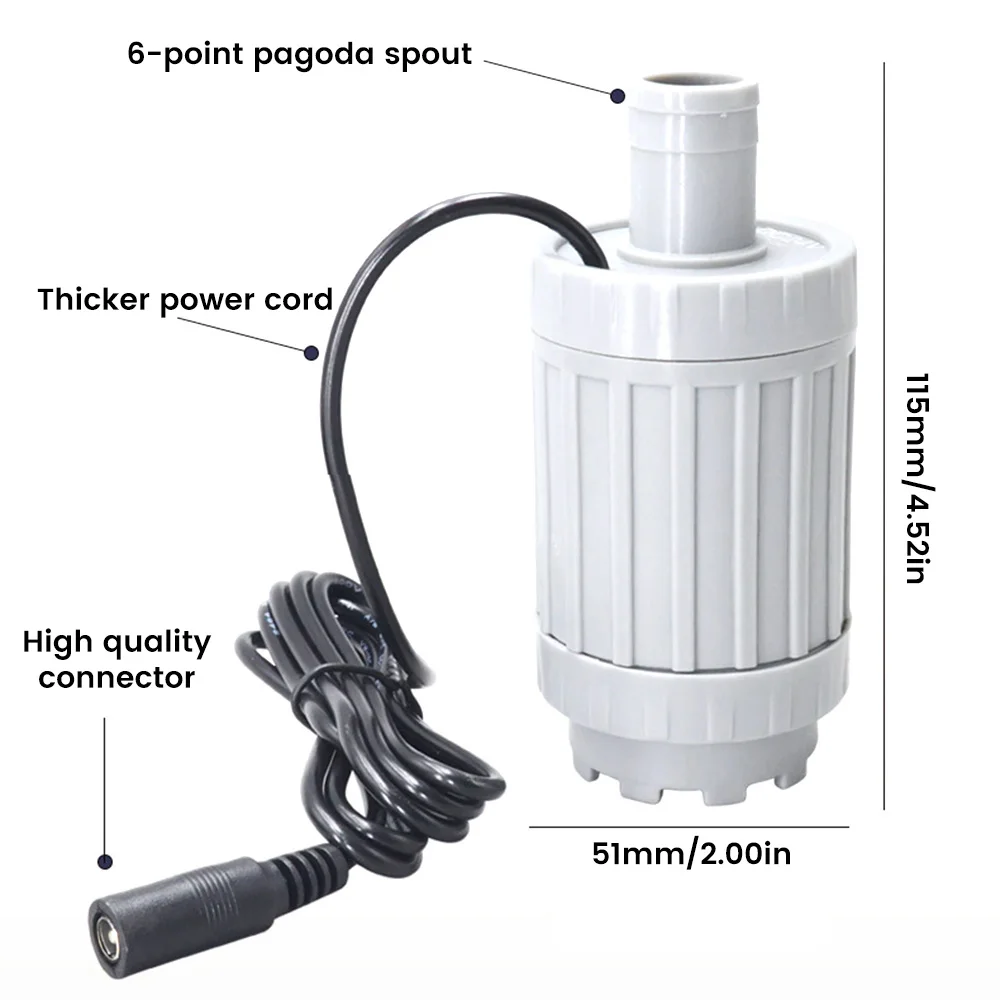 sem escova alta pressao grande fluxo dc 12v 30m 3 h 5m 02