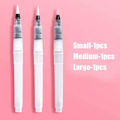 3/7pcs Watercolor Brush Pens Water Storage Function Painting Brushes For Watercolor Art Craft Supplies Artist Accessories - Image 7
