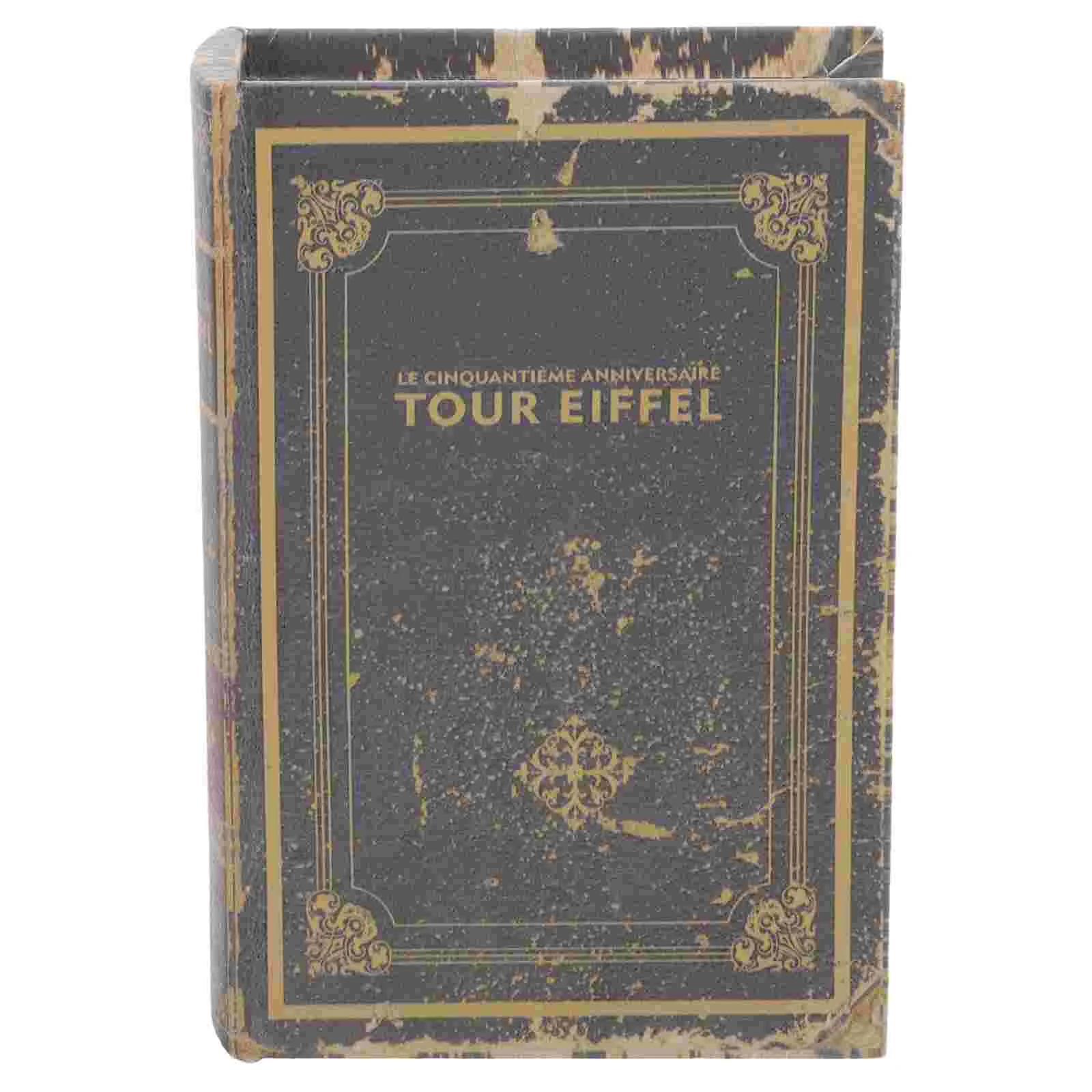 

Office Decor Vintage Book Bookshelf Prop Shaped Storage Organizer Model