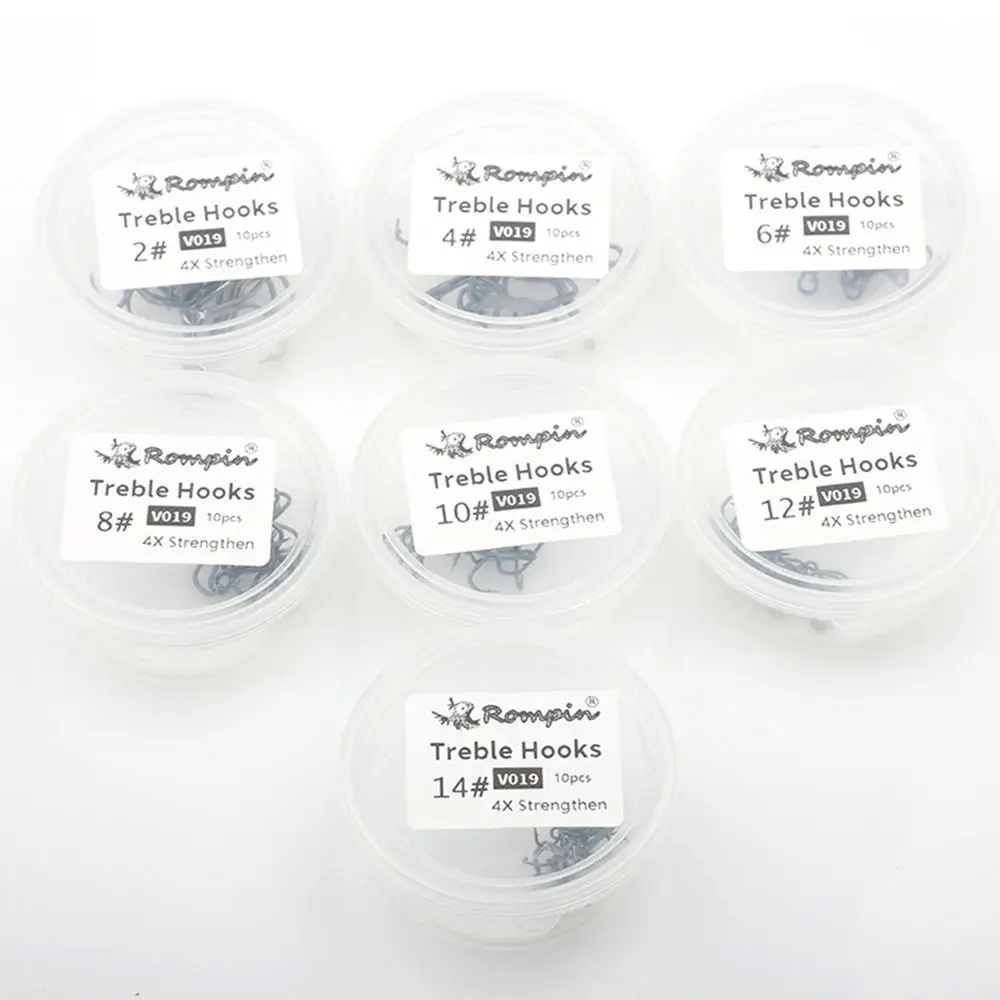 튼튼한 Ahite 니켈 미끼 가시 후크, 낚시 태클, 고탄소강 낚시 후크, 트레블 지그, 10PCs/세트