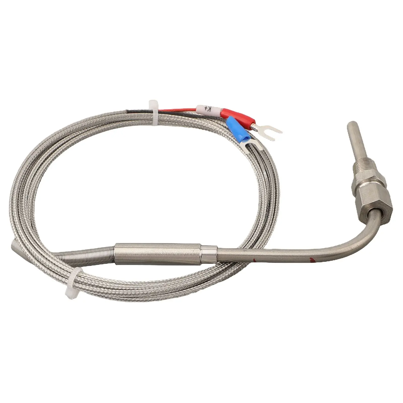1/8" NPT K Type Thermocouple Exhaust Probe 1200°C Temperature Sensors Thread NPT Threads 2m Cable Adjustable Pressure Lock