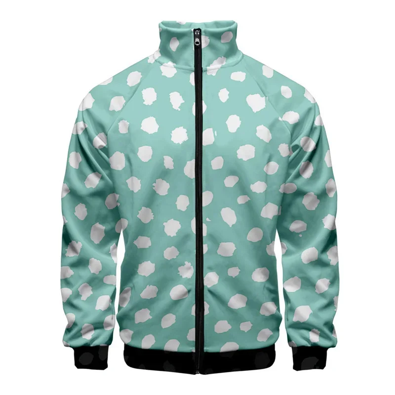 Chaqueta con estampado geométrico en 3D para hombre, abrigo de manga larga con estampado moderno, ropa de calle, chaquetas deportivas de gran tamaño con cremallera y personalidad