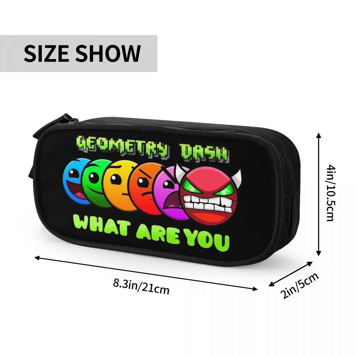 Cute Geometric Dash Video Game App Games Pencil Case Geometry Dash Pencilcases Pen Holder Kids Bag School Supplies Stationery