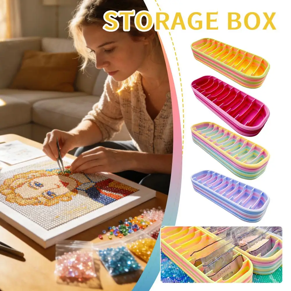 다이아몬드 보관함 그리드형 비즈 보관함 페인팅 드릴 다이아몬드 아트 도구 휴대용 디자인 베스트셀러