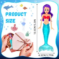 4 Pieces Mermaid Dive Toys Mermaid Bath Toys Colorful Mermaid Pool Toys Swimming Pool Games for Toddlers Boys Girls Teens Adults 2