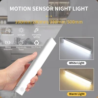 Smart Motion Sensor Night Light Wireless Rechargeable Led Night Lights Kitchen Cabinet Closet Bedroom Night Lamp Room Decoration 1