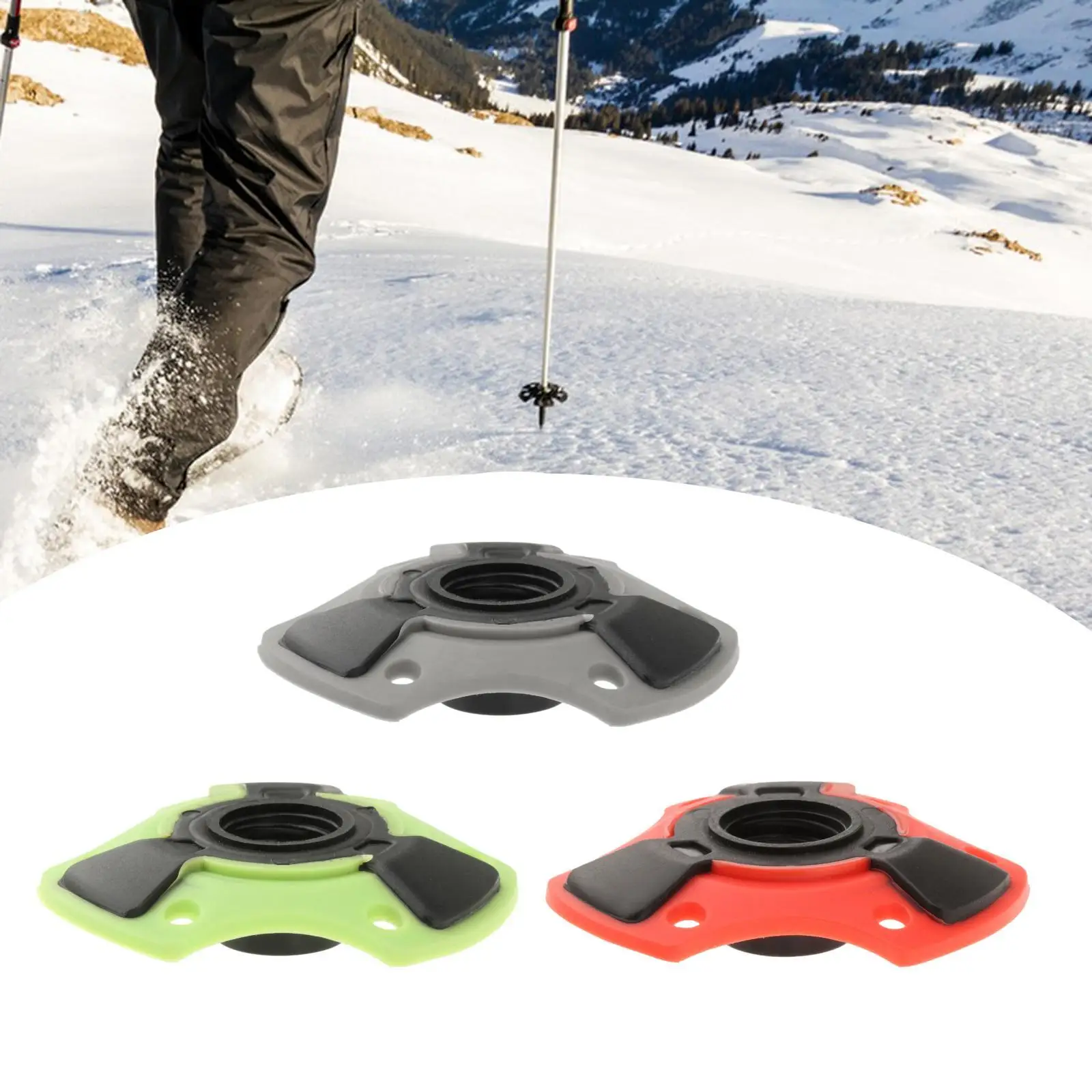 Walking Pole Basket Universal for 15mm Replacement Mud Snow Holder Hiking Sticks Accessories Ski Basket for Outdoor Activities Walking Pole Basket Universal for 15mm Replacement Mud Snow Holder Hiking Sticks Accessories Ski Basket for Outdoor Activities