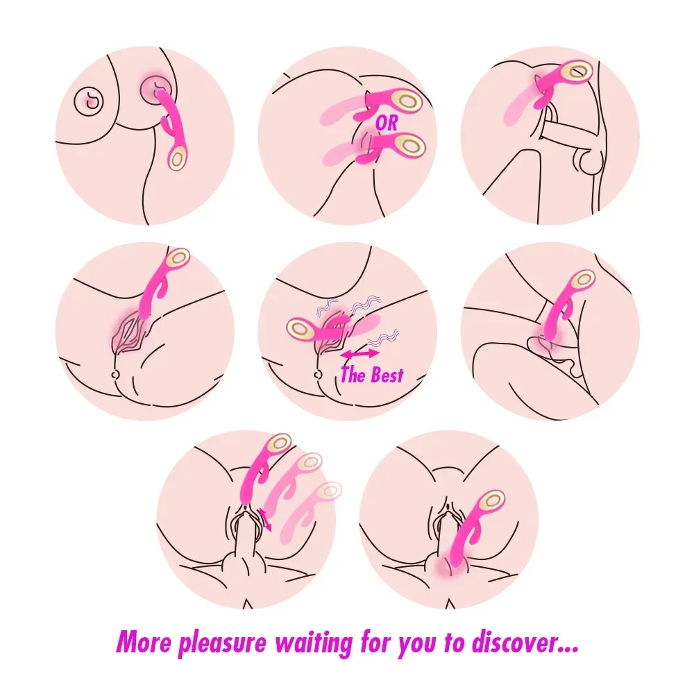 Vibrator Female Dildos Wand Orgasm Clitoris Stimulator 10 Modes G Spot Vagina Massager Rechargeable Adult Sex Toys for Woman
