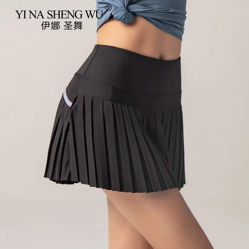 Sports Skirt Shorts Women Sports Tennis Skirts Fitness Shorts High Waist Athletic Running Short Quick Dry Sport Skort Pocket