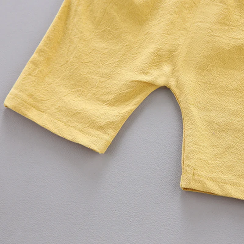 Baby Clothes Set Summer Short-sleeved Pyramid Shirt Infan Toddler Boy Girls