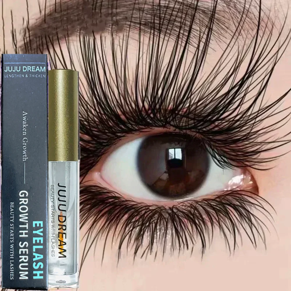 Eyelash Growth Serum Eyelash Growth Serum Fast Lengthening Curling Thickening Waterproof Long-Lasting Gentle Certified Unisex