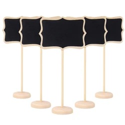 Mini Wooden Chalkboard Signs for Event Decor and Buffet Labeling (Mini Blackboard)