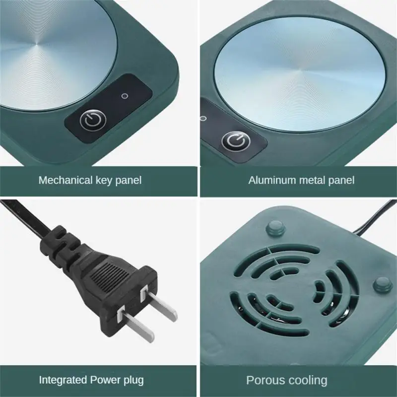 Mug Heater Coffee Mug Cup Warmer 220V Milk Tea Water Heating Pad Cup Heater Warm Mat Constant Temperature Coaster EU Plug heating coaster,coffee heater
