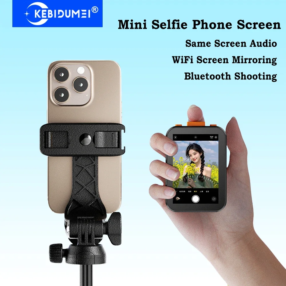 Vlog Self Timer Monitor Screen Mini Selfie Phone Screen Phone Projection Bluetooth Remote Control Photography Outdoor Travel