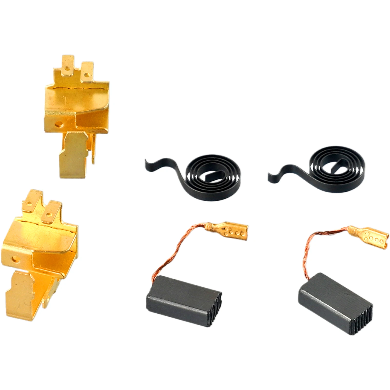 4 Molle Portaspazzole Per Smerigliatrice Bosch GWS6-100 - Ricambio In Metallo Nero | 22.5x12x2.5mm - Foto 13