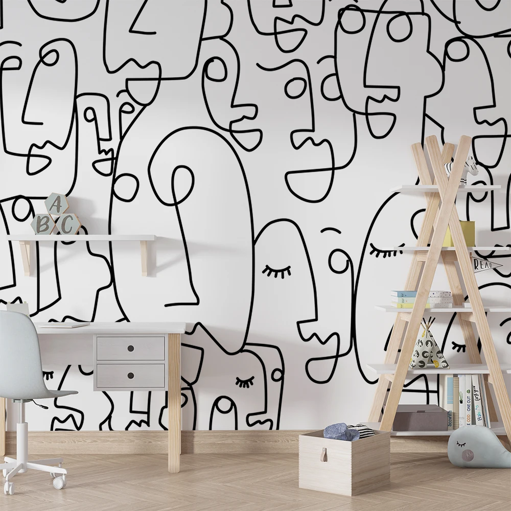 bacal papel de parede 3d desenho facial 01