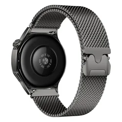 Stainless Steel Milanese Magnetic Loop Watch Strap - 18mm, 20mm, 22mm for 18mm (Titanium Grey)