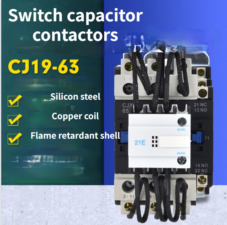 

Cj19-63 switching capacitor contactor