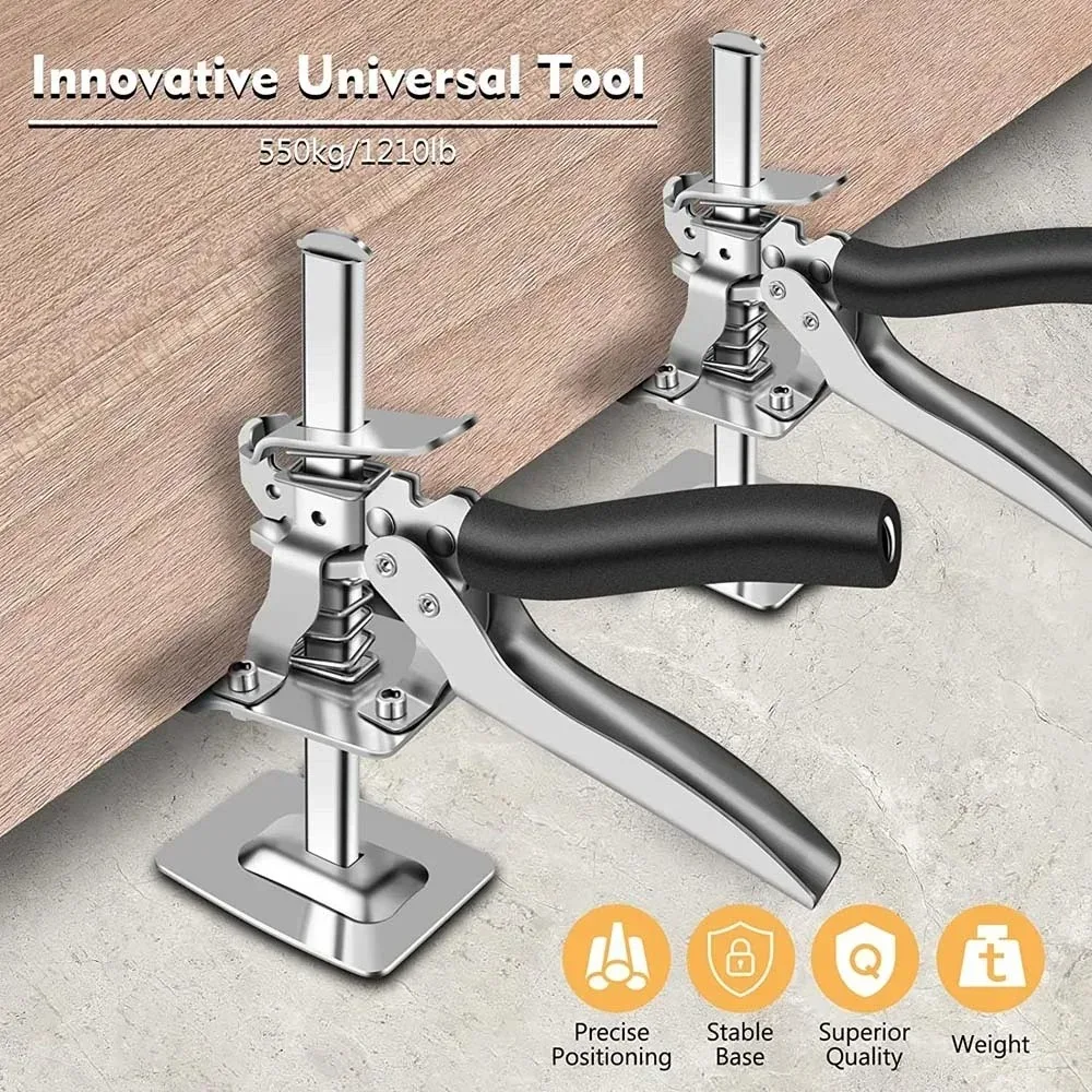 1Pc Cabinet Board Lifter Labor-Saving Arm Jack Elevator Tool Tile Height Adjuster Hand Lifting Tool Door Panel Drywall Lifting